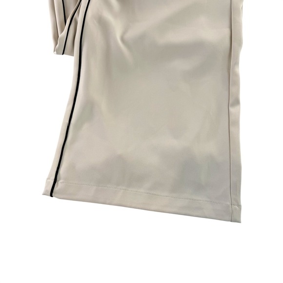 NWT Melloday Wide Leg Ivory With Black Piping Elastic Tie Waist Large - Picture 5 of 8